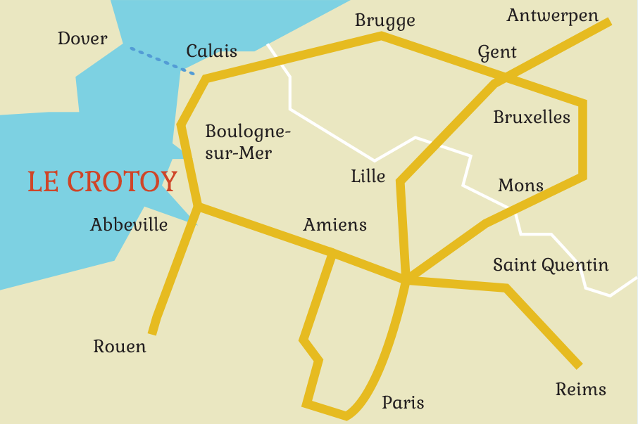 Zoom sur la région du Crotoy